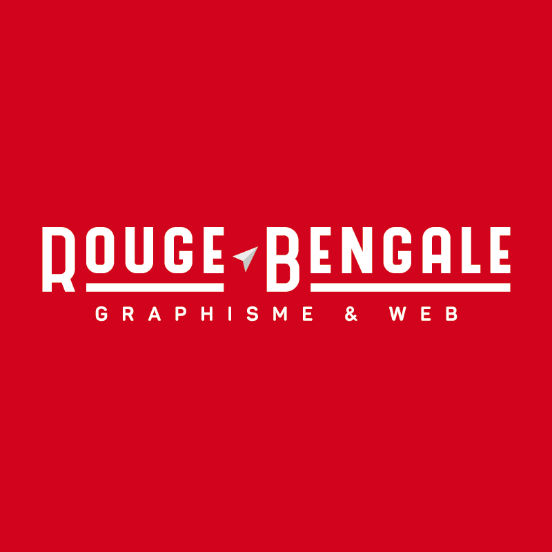 Logo de Rouge Bengale, graphiste print et web